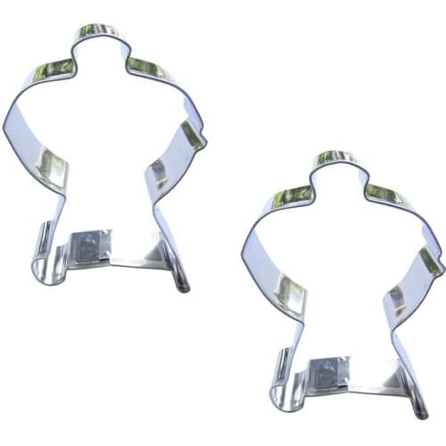 Geometry figure shape 2 piece biscuit cutting molds, baking tools, cake decorating soft candy tools