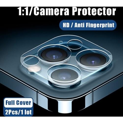 2Pcs Camera Lens Tempered Glass For iPhone 11 Pro XS Max 12 Mini Screen Protector Film For iPhone 12 Pro Max XR Camera Glass