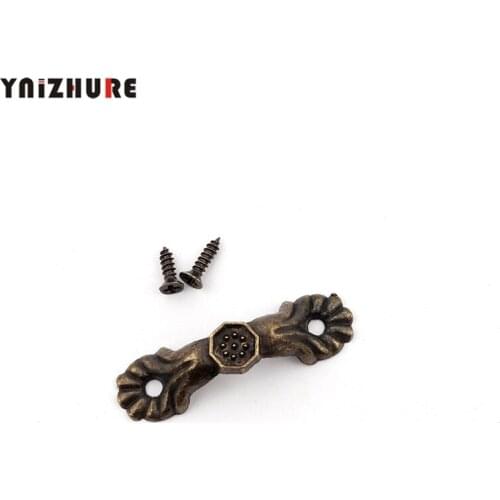 30Pcs Box Handle Knobs Arch Tracery Bronze Tone 4.3cm x1cm Furniture Hardware