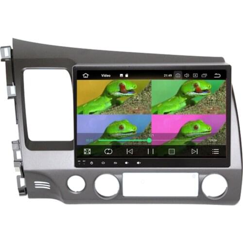 10.1 Inch 4GB RAM Android 8.0 IPS Screen Car Multimedia Player For Honda Civic Left Hand Drive 2006-2011 Bluetooth Wifi DAB