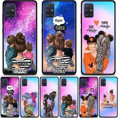Shell For Samsung Galaxy A71 A42 A51 5G A91 A72 Super Mom Baby Girl Boy Coque for SAMSUNG GALAXY A02s A21 A31 A41 Quantum Fundas