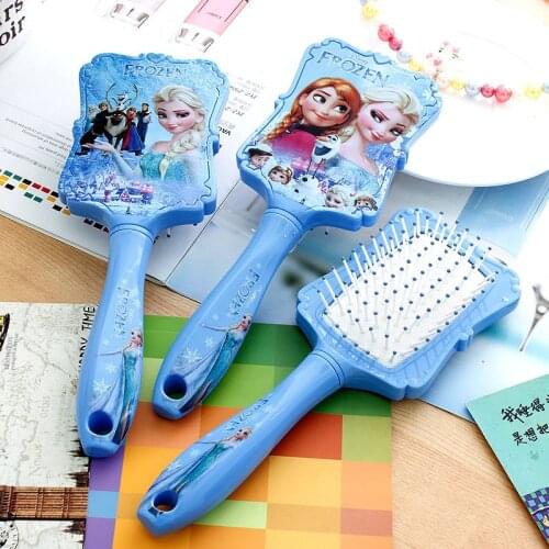 Disney cartoon Frozen children comb Elsa doll accessories airbag massage comb girl birthday gift air cushion comb kid hair comb