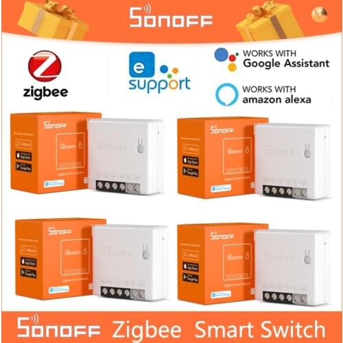 SONOFF ZB MINI Zigbee 3.0 Two-Way Smart Switch Remote Control Via EWeLink Works With SmartThings Alexa Google Home SONOFF Bridge