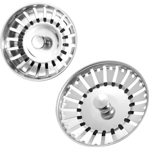 Pcs Sink Strainer Plug Kitchen Sink Waste Strainer Plug Stainless Steel Strainer Plug For Kitchen Bathroom For Sinks Honest