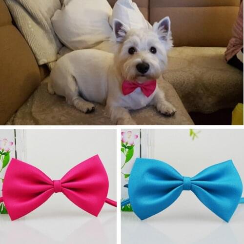 Pet Dog Cat Bow Tie Necklace Adjustable Strap for Cat Collar Dogs Accessories Pet Dog Puppy Bow Ties Dog Pet Supplies