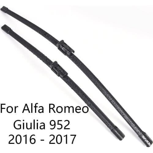 Car Windshield Wiper Blades for Alfa Romeo Giulia 952 form 2016 2017 Car Windscreen wiper Rubber