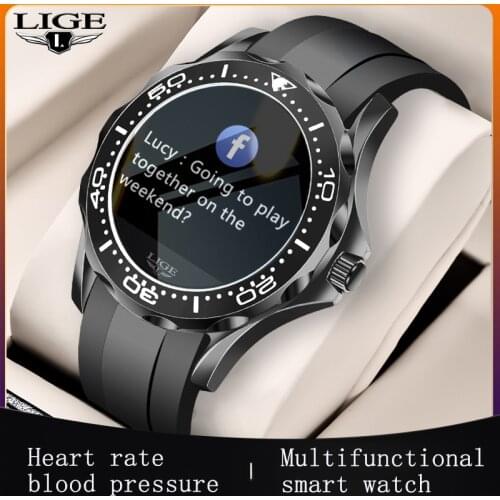 LIGE 2021 New Luxury Smart Watch Sport Heart Rate Sleep Multifunction smartwatch Men Women Watches For Android IOS Xiaomi Huawei