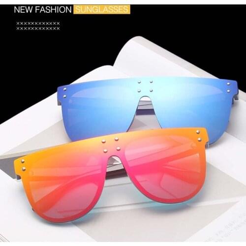 Metal Parts Personality Sunglasses Photography Classic Joker UV400 Black Fashion Plastic Women Men 2021