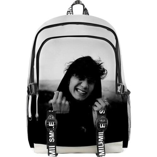 JADEN HOSSLER merch Fashion Oxford Cloth Backpack 3D Multi Zipper Casual Student large-capacity school bag