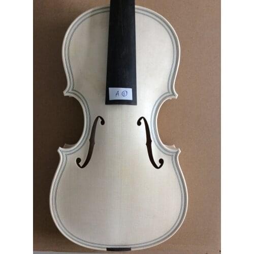 Unvarnished white Maggini violin violin parts body and neck