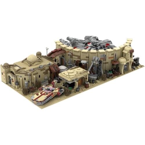 New Hope Seriers Space War Desert Village Eisley-Cantina Lukes X-34 Soro Suub Land Speeder Fight Spacecraft Building Block Toy