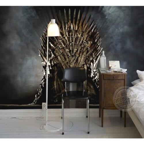 Custom Photo Power Game Wallpaper Iron Throne Wall Mural Child Room Art Room Decoration Bedroom Home Improvement