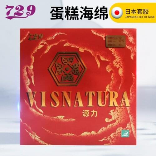 Friendship 729 Visnatura Table Tennis Rubber Ping Pong Racket Sponge Rubbers Made In Japan