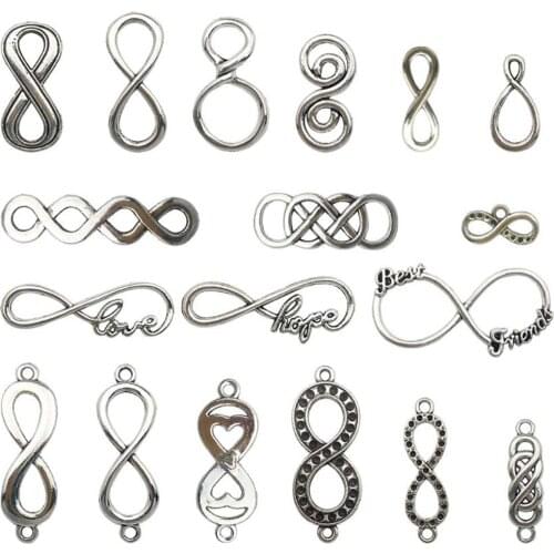 Mixed Metal Spacer Beads Connectors Jewelry Pendants Making for Crafting DIY Findings Charms Necklace Bracelet Accessories