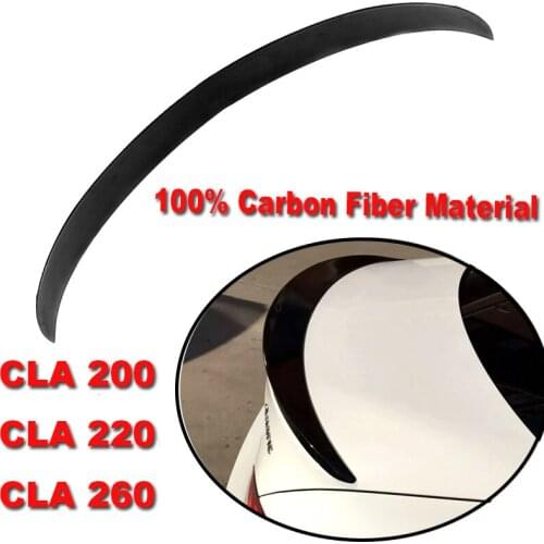 Carbon Fiber spoilers for benz CLA45 CLA W117 C117 220 200 250 260 modes rear trunk wings high quality spoiler by 2013 to 2018