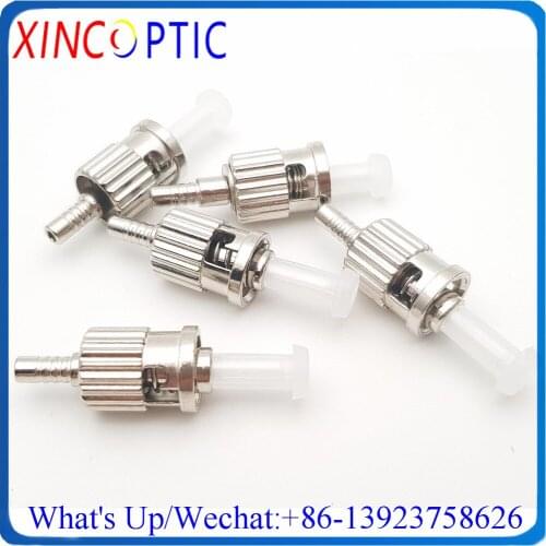 ST PC/MM/SX/2.0mm/3.0mm/Steel,ST/UPC MM 50/125 62.5/125 2.0/ 3.0mm Multimode Simplex Fiber Optic Connectors with Ceramic Ferrule