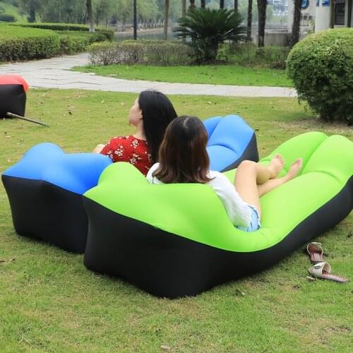 Lawn Park camping mat waterproof Picnic mat Beach lazy sofa inflatable lazy bag air sofa bed moistureproof lounger mattress pad