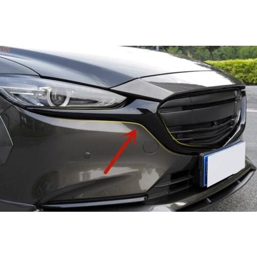 For Mazda 6 ATENZA 2017-2020 High-quality ABS Chrome Front grille Decorative strip Anti-scratch protection Car styling