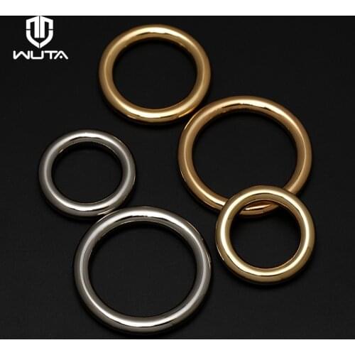 WUTA 10Pcs New Heavy Duty Metal O Rings Round Jump Ring Non Welded Webbing Bag luggage Belt Dog Collar Loop Leather Accessories