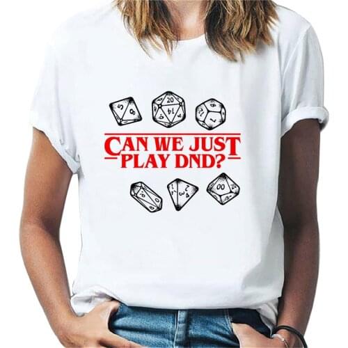 Stranger Things Cool Fantasy Graphic T-shirt Spring Summer Casual White O-Neck Short Sleeve Women Top Hipster T shirt