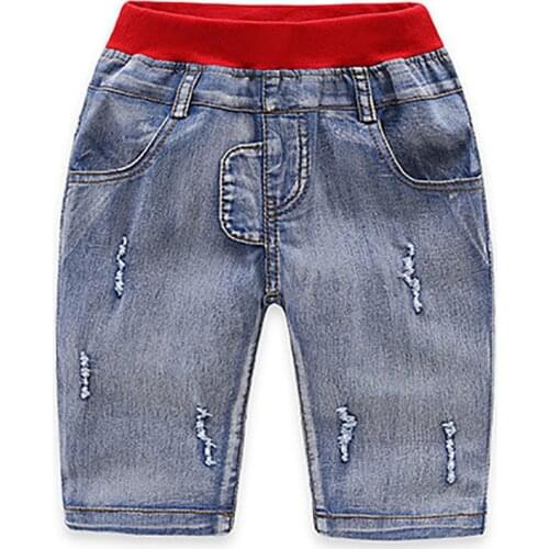 ZWY927 Summer Beach Baby Infant Boy Shorts Casual Embroidery Children Pants Trousers Clothing Elastic Waist Thin Kids