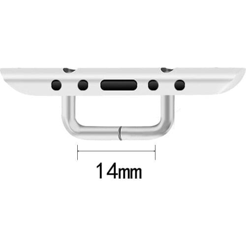 10pcs 14mm Width adapter For Apple Watch Connector Band 38mm 40mm 42mm 44mm adapter Replacement DIY Slim strap Series 2 3 4 5 6
