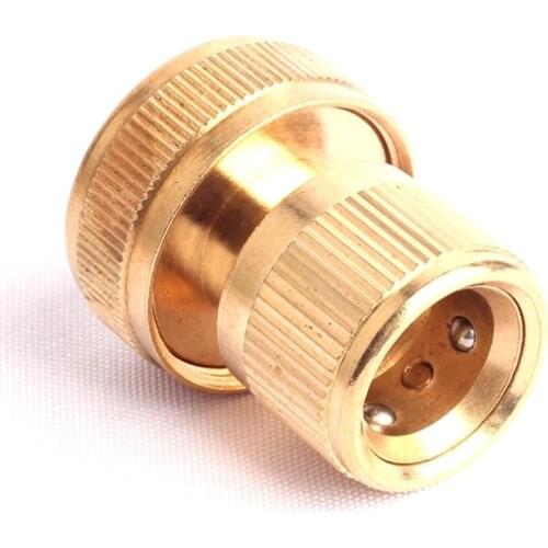 4pcs Green Thumb 3/4 Inch Copper Adapter Garden Brass Adapter Car Washing Quick Connector