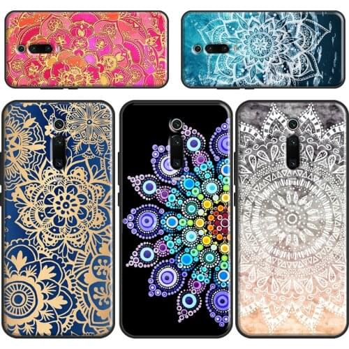 Elegant Mandala Floral Design Cover For POCO X3 Pro M3 F3 Phone Case For Xiaomi Mi 10T Pro 11 Ultra 9 10 Mi Note 10 Lite