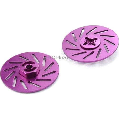 Purple Aluminum Wheel Adaptors with brake disc Large x2pcs CPV 57822LP RC Racing Car spare parts