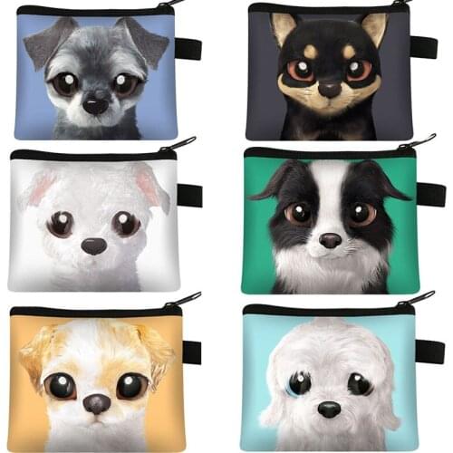 Girls Cute Cat Coin Purse 3D Fashion Printing Mini Credit Card Bag Woman Casual Shopping Portable Coin Bag