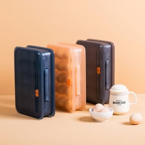 Kitchen Egg Storage Box 15 Grid Egg Box Food Container Organizer Boxes for Storage Double Layer Egg Crisper Tray Holder