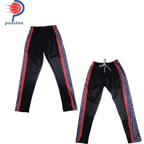 Youth Size Popular Black Red Yellow Black Tiger Print Street Training Pants