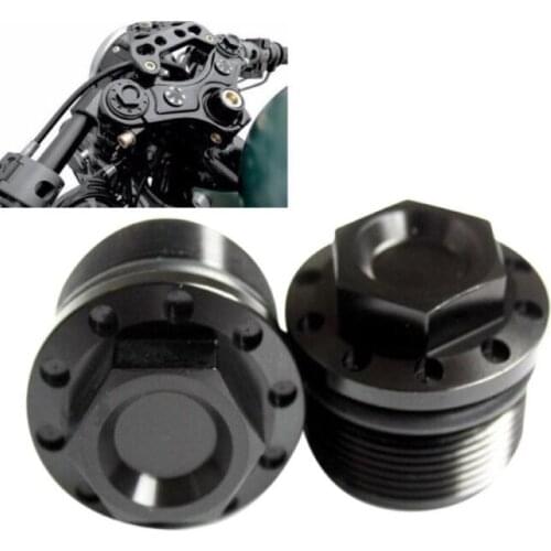 Motorcycle 39mm Black Anodized Fork Tube Cap Bolt For Harley Sportster 1200 883 XL 1987-2016