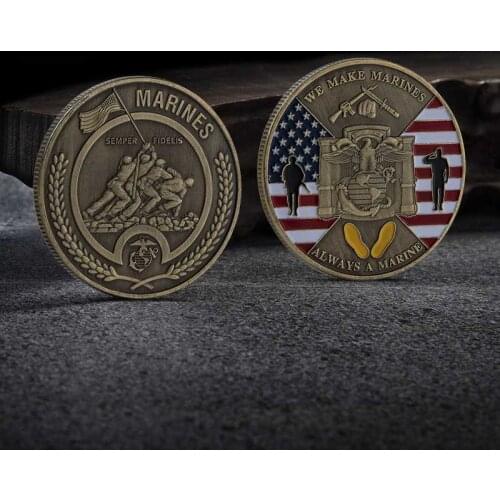 We Make Marines Always a marine Commemorative Challenge Coin Collectible Gift