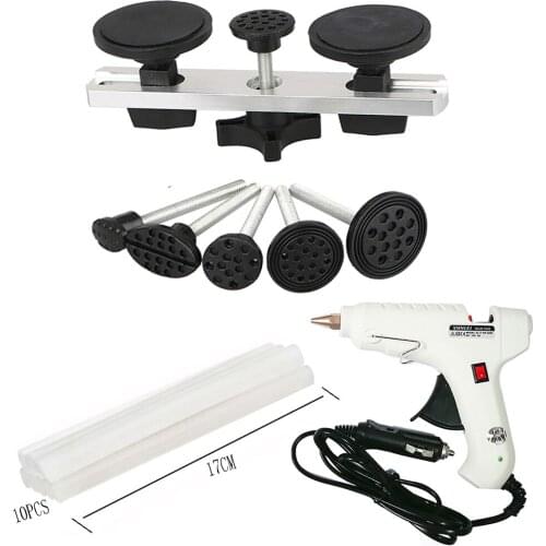 Hand Tool Set Paintless Dent Repair Tool 40W Car Glue Gun Glue Stick Suction Cup Car Body Hand Tool Pulling Bridge Hammer