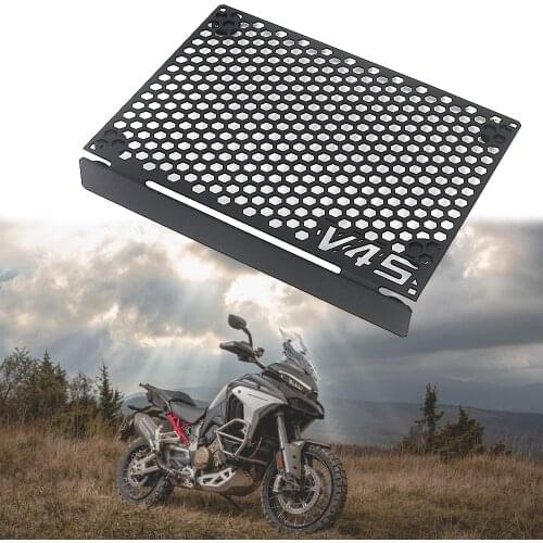 New Motorcycle Oil Cooler Radiator Guard BLACK For DUCATI MULTISTRADA V4 S 2021