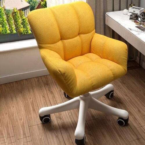 Nordic Backrest Office Chairs Home Soft Cushion Chair Lift Swivel Armchair Office Furniture Simple Home Study Computer Chair