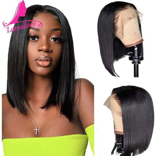 Straight Bob Human Hair Wigs 13X4 Lace Closure Bob Wigs Straight Short Bob Wig Malaysian Lace Frontal Human Hair Wigs