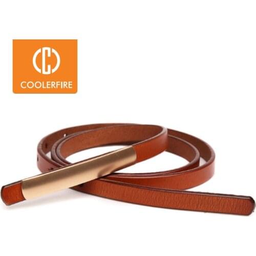 Fashion Design Belt Metal Buckle Waist Casual Leather Belts for Women Classic Slim Belt Ladies Belts Strap LB047