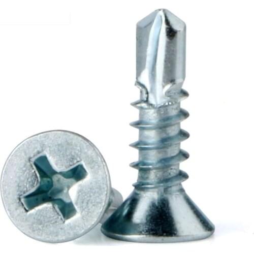 Countersunk Head Screw Zinc Plated Self Tapping Phillips Drive Screws M4.2