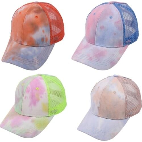 Mesh Baseball Hat Hook and Loop Closure Sun Neutral Daily Accessories LX9E