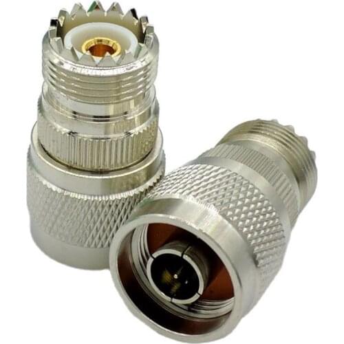 SL16 UHF Female to N type Male M type to N type Coaxial RF Connector N-UHF RF Adapter 1pcs