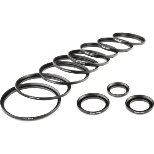 Just Now 43-46-49-52-55-58-62-67-72-77 Step-Up Ring Filter Adapter for Camera Lens for Camera Filter(Over 100 Models to Choose)