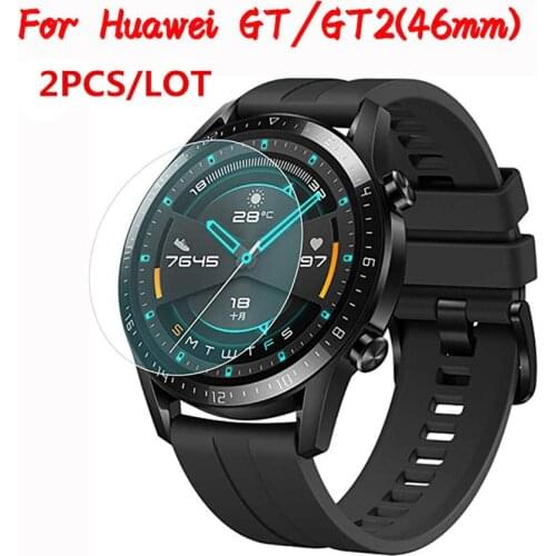 2PCS Tempered Glass for Huawei Watch GT 2 (46mm) Screen Protector On Huawey Watch GT2 46mm Explosion Proof Protective Glass Film