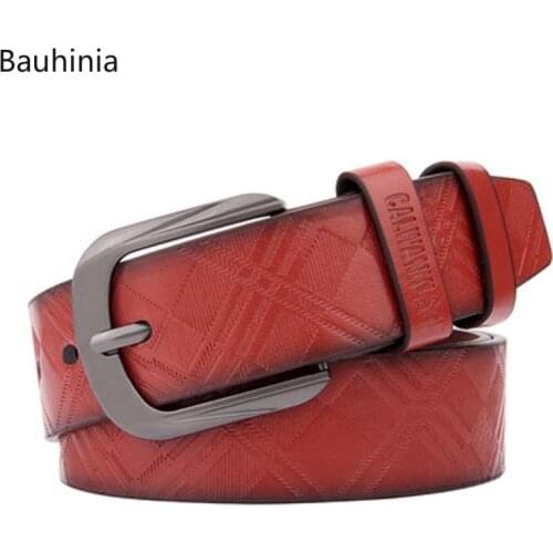 110cm*3.7cm New Style Mens Antique Alloy Pin Buckle Belt Mens Casual Embossed Retro Trouser Belt