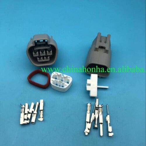 Free shipping 10 pcs automotive 6189-0504 6188-0327 wiper connector 5 PIN male female housing connector