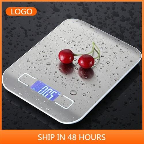 Stainless Steel USB Digital Kitchen Scale 10kg / 5kg Precision Electronic Food Scale Postcard Cooking and Baking food scale