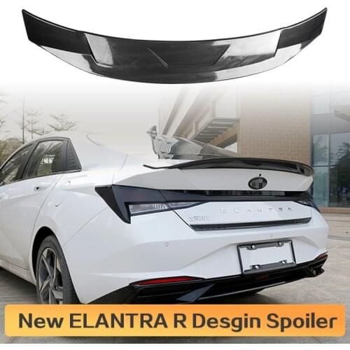 For New Hyundai Elantra 2021+ High Quality ABS Material Dedicared Tail Modified Car Rear Trunk Wing Primer DIY Color