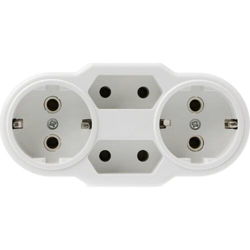 EU Type Conversion Plug 1 TO 4 Way EU Standard Power Adapter Socket Travel Plugs