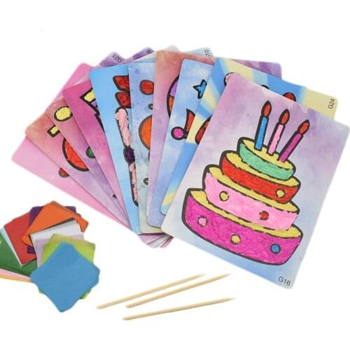 DIY Crafts Toys For Children Kindergarten Handicraft Material Felt Paper Cake Handwork Arts Kids Toy Gift